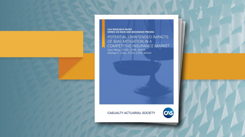 Cover of white paper in front of yellow banner